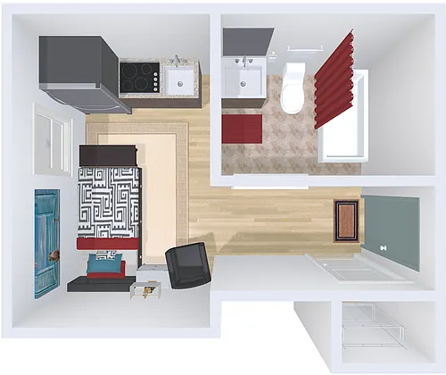Floor plan studio 35