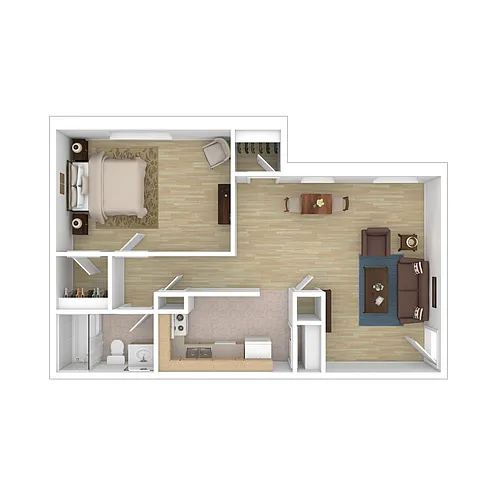 Floor plan One Bedroom