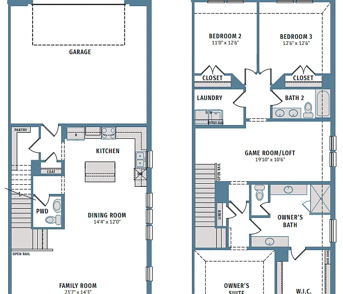 Floorplan for room sizes