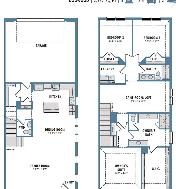 Floorplan for room sizes
