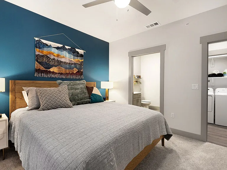 Spacious bedrooms accommodate any bed size.