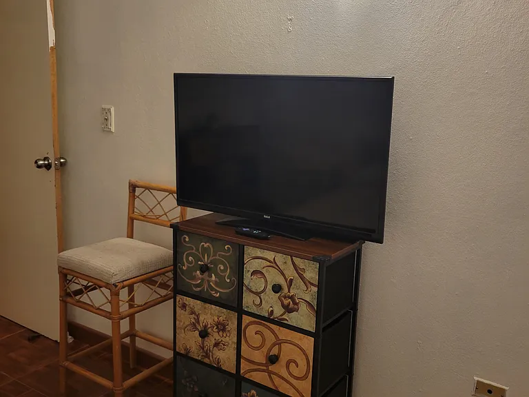 Master Bedroom w/AC, TV and storage