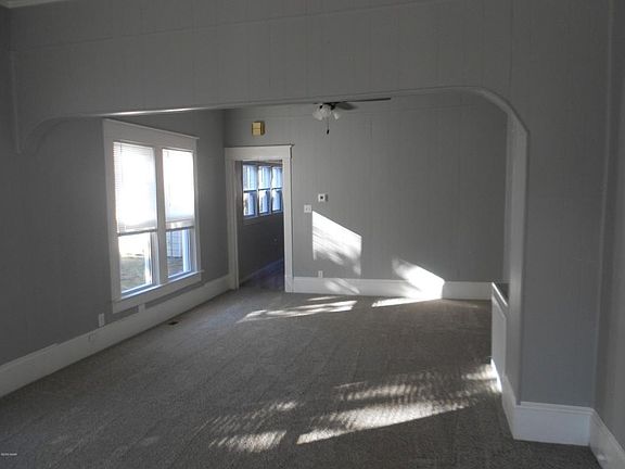 Another angle of the living & dining rooms. To the right of this picture are the 2 main floor bedrooms with a full bathroom between the bedrooms.