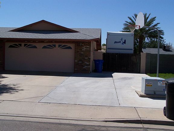 no HOA.  cement pad & RV gate