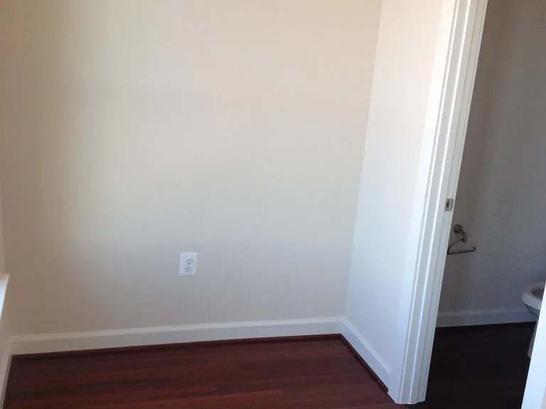 Main level entry to powder room