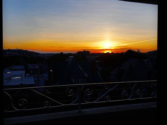 Relaxing Sunset view from balcony