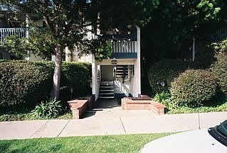 Entrance across from park