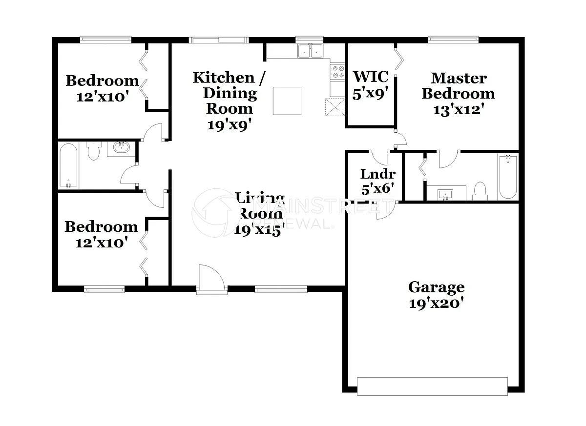 Floor Plan - 802 W 11th St