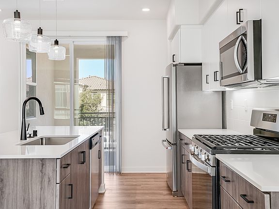 Bright kitchens with large windows
