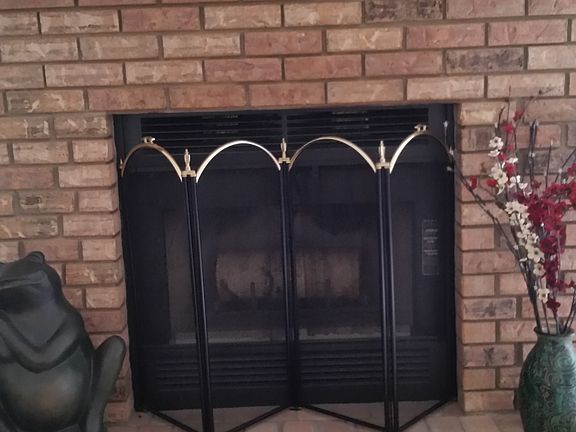 Wood burning fireplace 