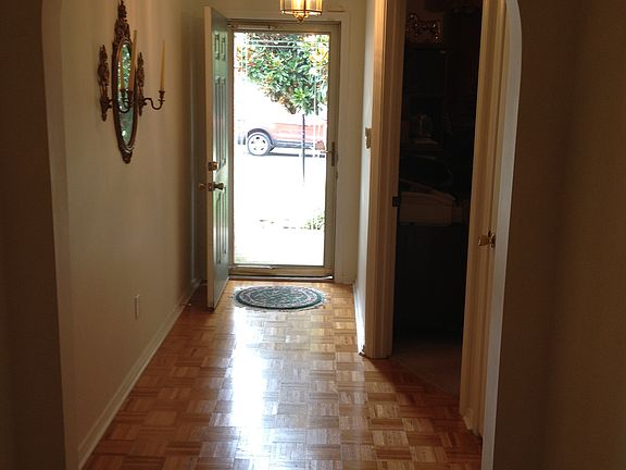 Entry foyer parquet floor