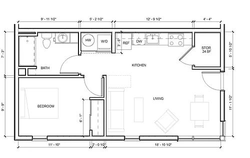 Floor plan 1X1