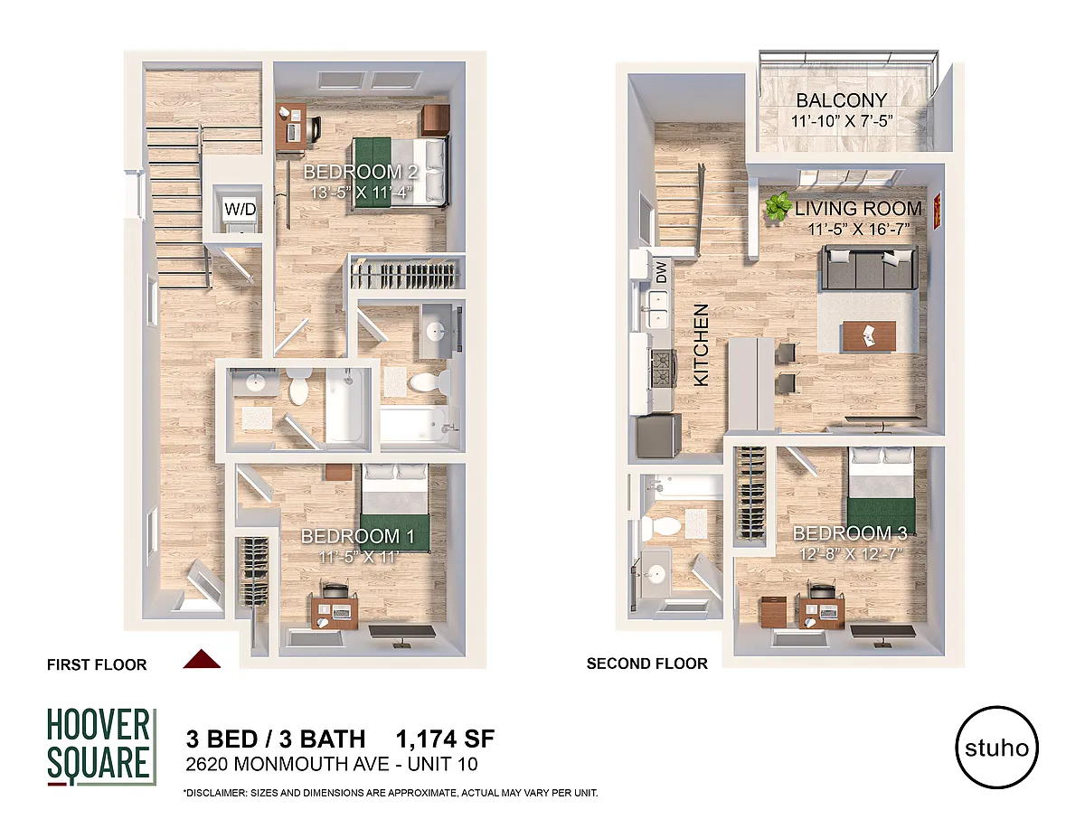 Floor plan Three Bedroom - Signature