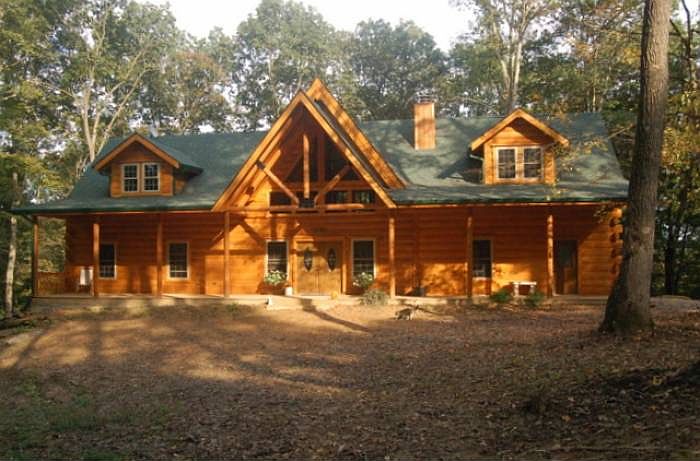 Custom designed log home