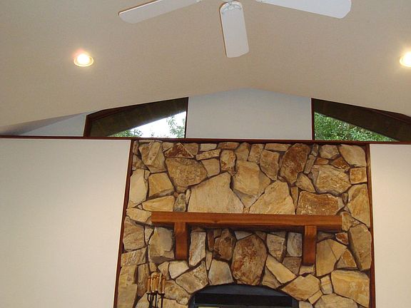 Stone Rubble Fireplace
