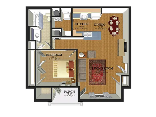 Floor plan 1 Bed