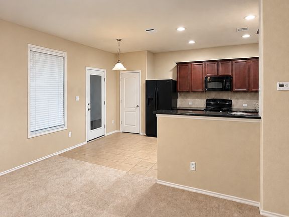 Kitchen near living room