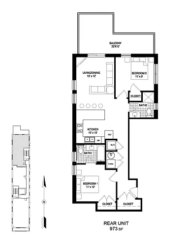 Floor plan 03 Tier - 2 Bed