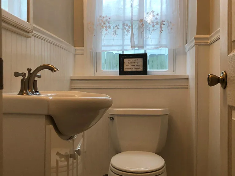 half bath on 1st floor