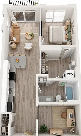 Plan B8 | 1 bedroom + den, 1 bathroom Plan B8 | 1 bedroom + den, 1 bathroom