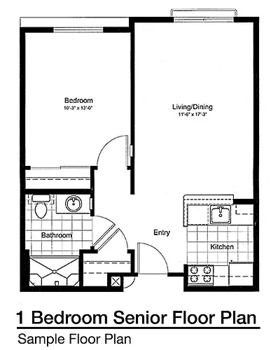 Floor plan 1 Bedroom