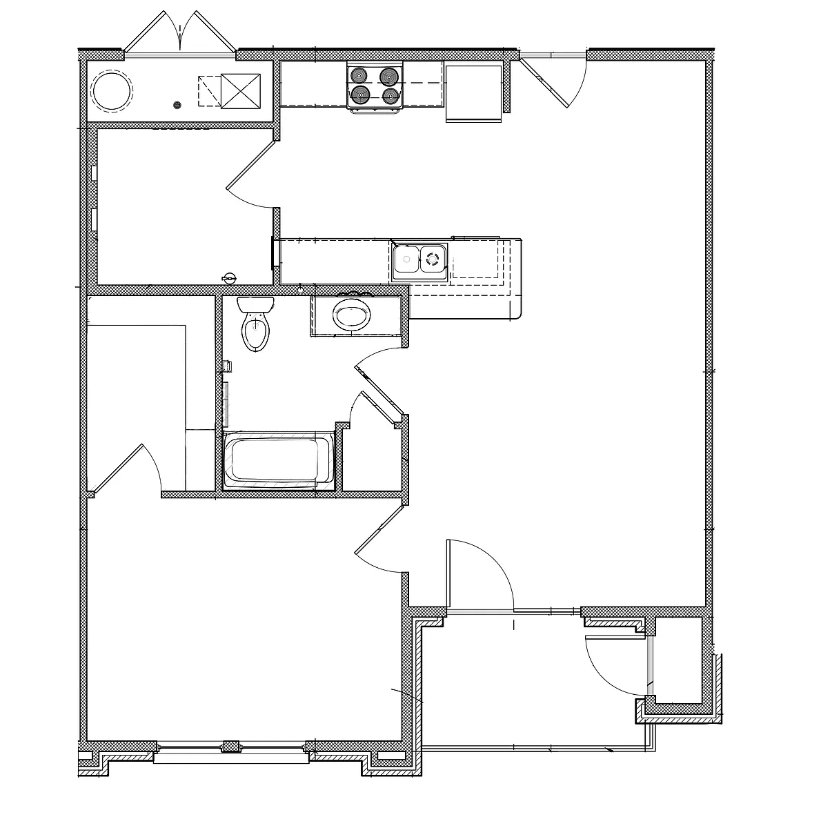 Floor plan 1 Bedroom