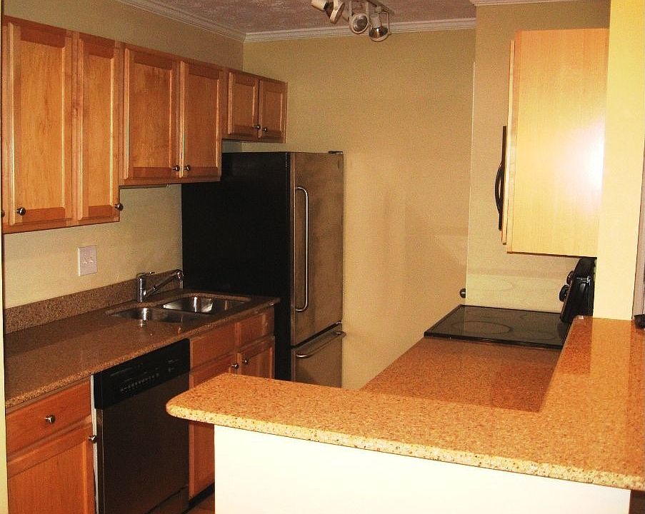 Kitchen with granite counters