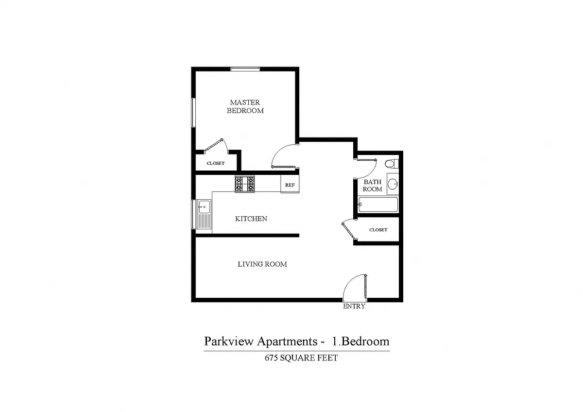 Floor plan One Bedroom