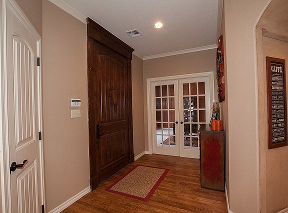Hardwood in entry