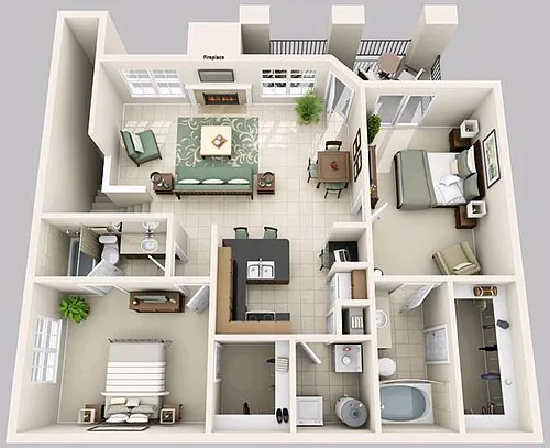 Floor plan B2