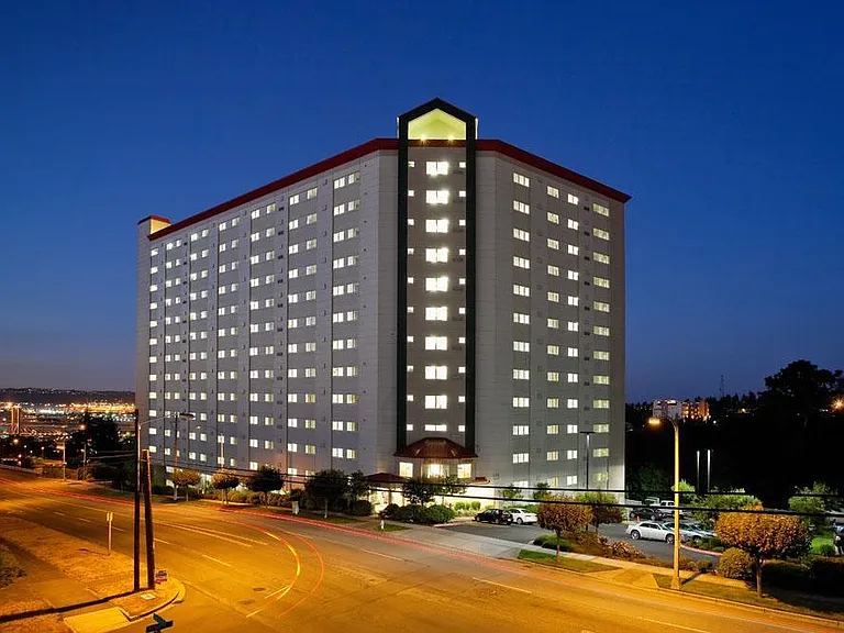 Pacific Tower in the Evening