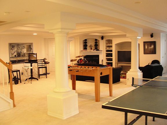 Custom finished basement