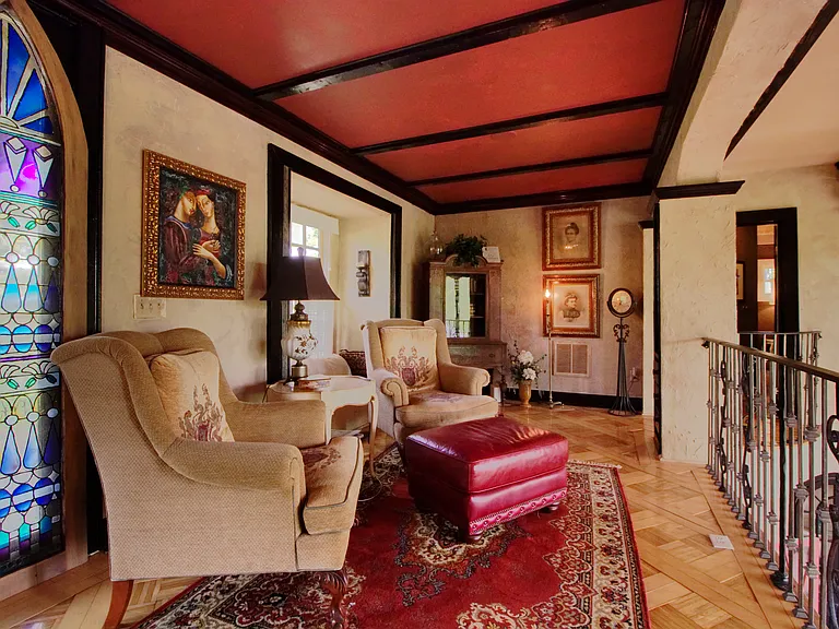 Upper mezzanine and front entry area.
