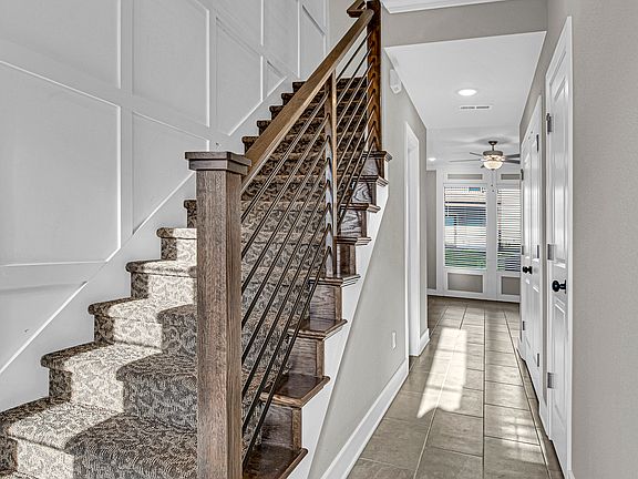 entrance and stairs to second level