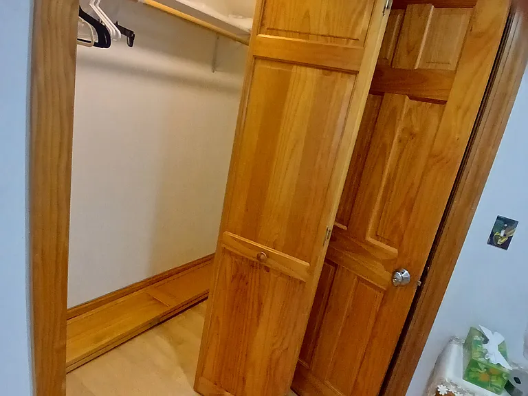En Suite Bedroom Connects to Queen sized bedroom 
Full size bed + Private Staircase to Living Room below