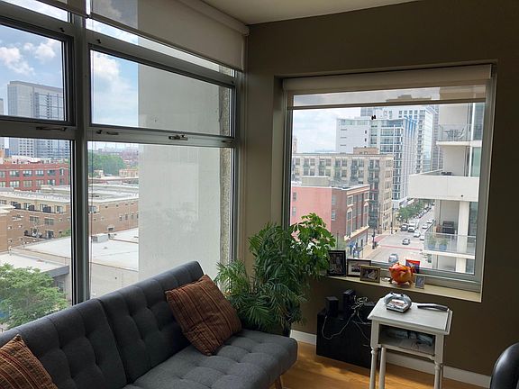 Corner view from living room (South Michigan Ave.)