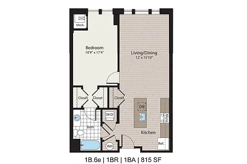 Floor plan 1B.6e