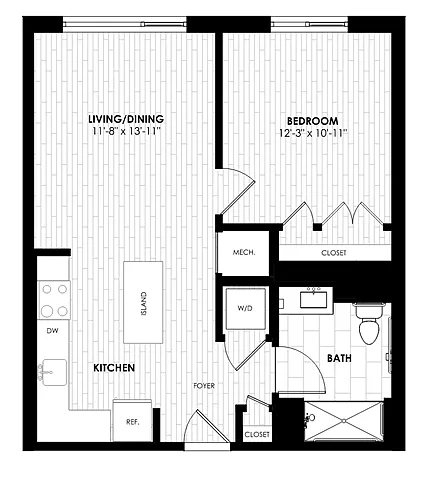 Floor plan 1BHC