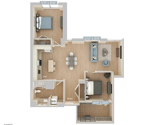 Floor plan B7-1200