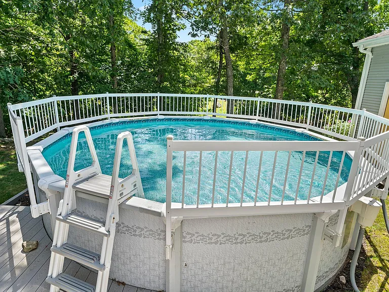 Above-ground pool open Labor Day through Memorial Day.