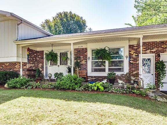 Double doors, front porch