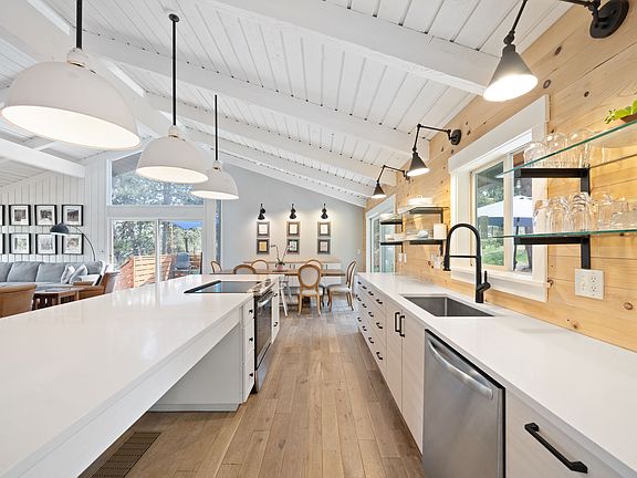 Plenty of drawer storage in addition to open shelving.