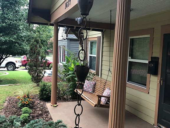 rain chain and landscaping
