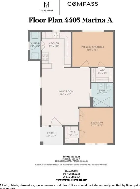 2 bed, 1.0 bath, 730 sqft, $1,850 — Photo 2