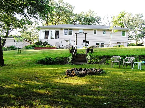 Overview of rear of house from fire pit