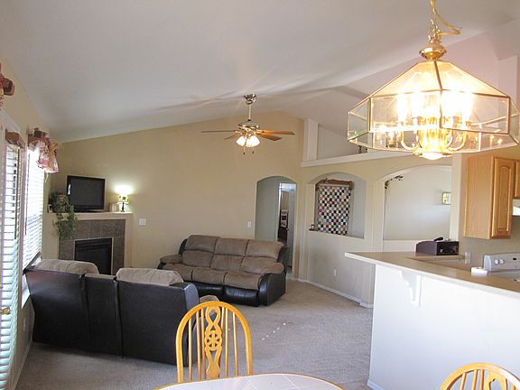 open floor plan with walkout