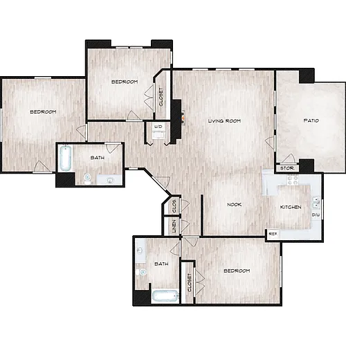 Floor plan Plan E