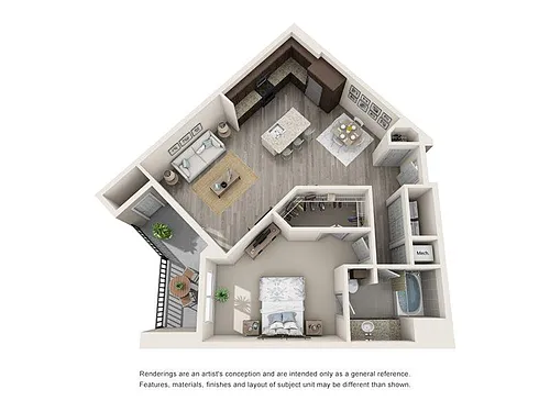 Floor plan Flare 1x1