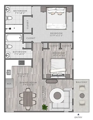 Floor plan B3