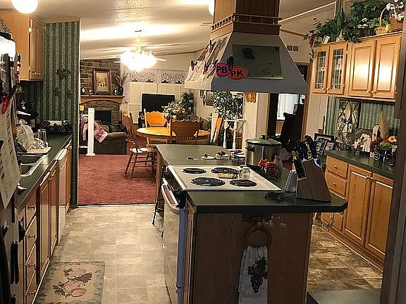 Kitchen view into Dining